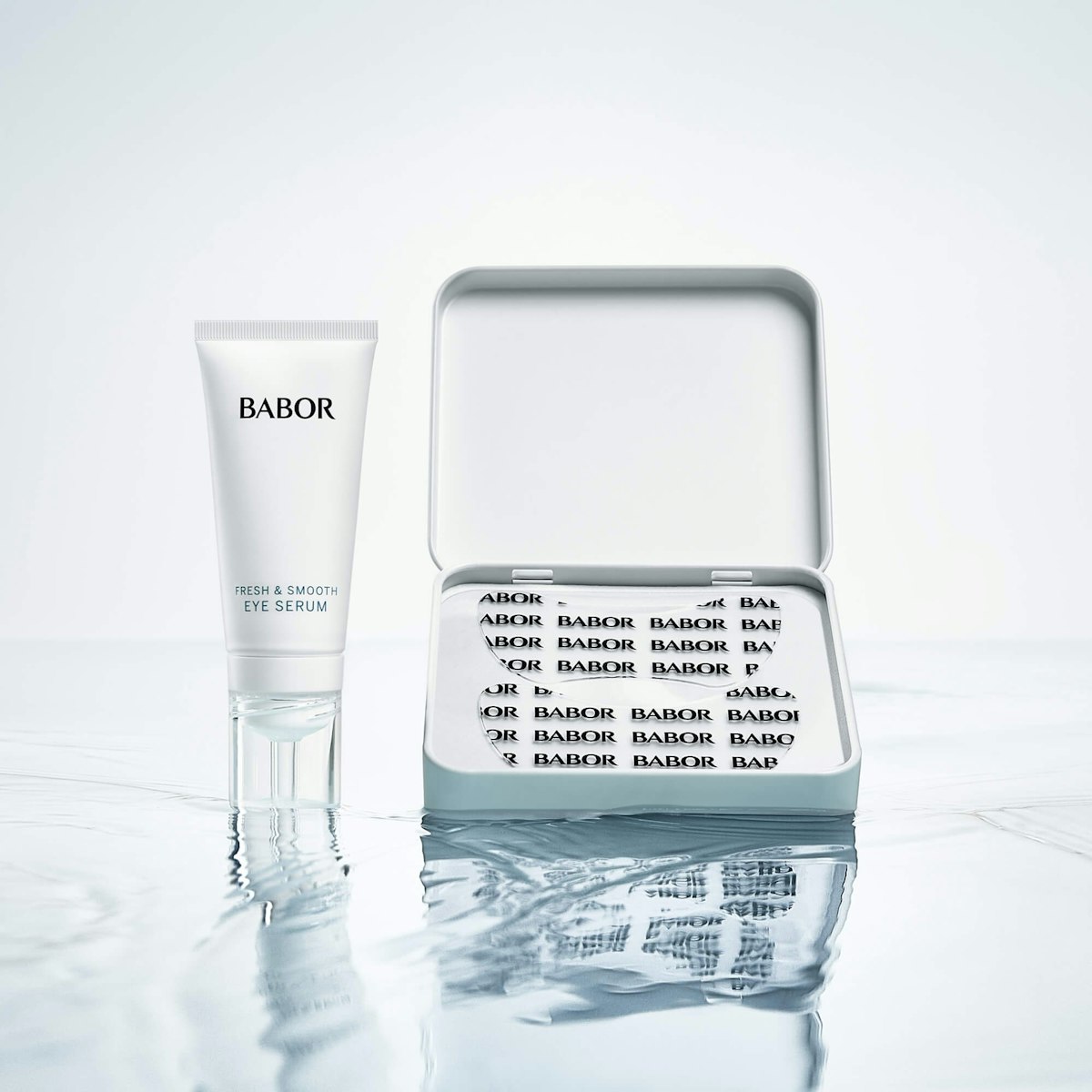 Набор Патчи под Глаза + Разглаживающая Сыворотка с Мгновенным Освежающим Эффектом